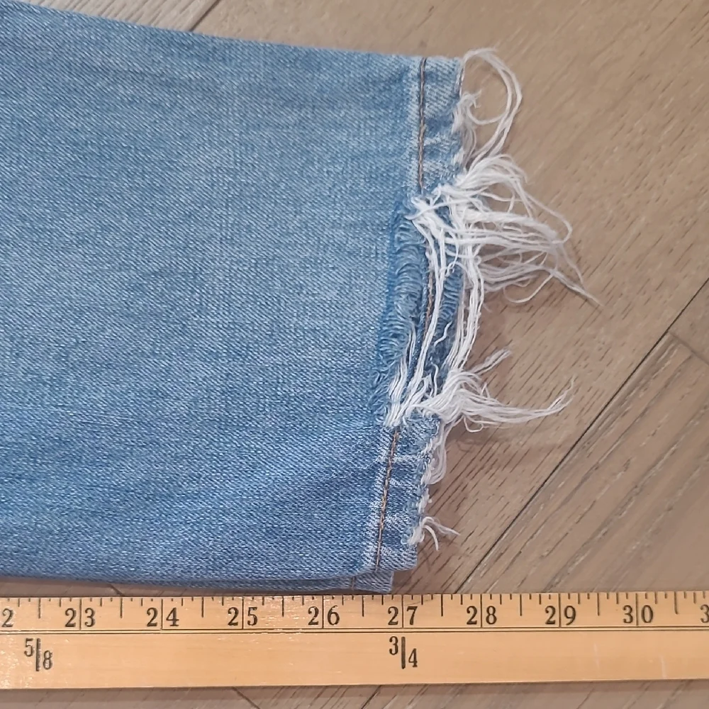Reformation Jeans Women's sz 30 Julia High Rise Crop Cigarette Leg Denim Jean